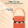 Basil Insulated Stainless steel bottle with Carry Handle - Coral Swirl