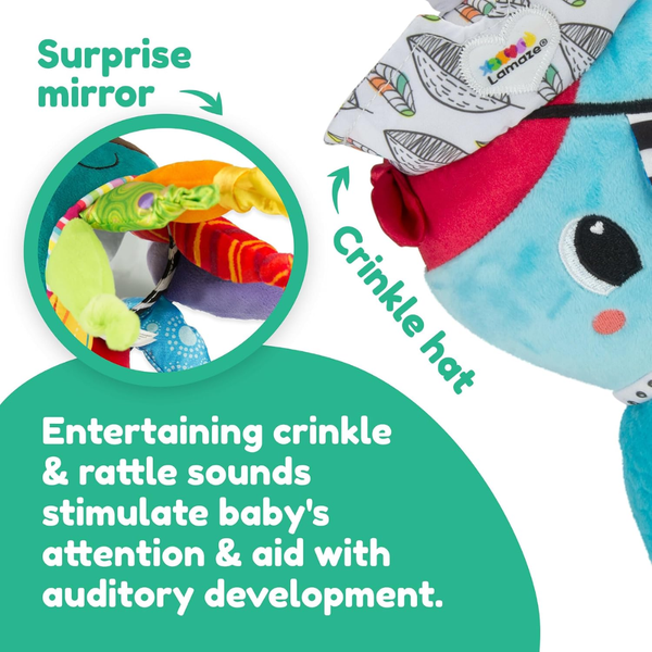 Lamaze Captain Calamari Octopus Pirate Clip on Baby Activity Toy