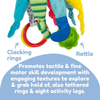 Lamaze Captain Calamari Octopus Pirate Clip on Baby Activity Toy