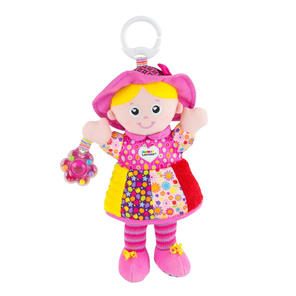 Lamaze Baby Doll Clip on Colorful Soft Fabric Baby Activity Toy