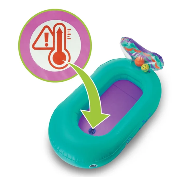 Infantino Whale Bubble Bath with Temperature Sensor Inflatable Bath Tub - Dezine Kids