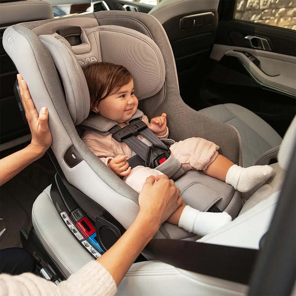 Nuna Rava Baby Car Seat Convertible (Front & Rear Facing) 10 Positions Recline For 0 to 7Y (Upto 30Kg) - Caviar