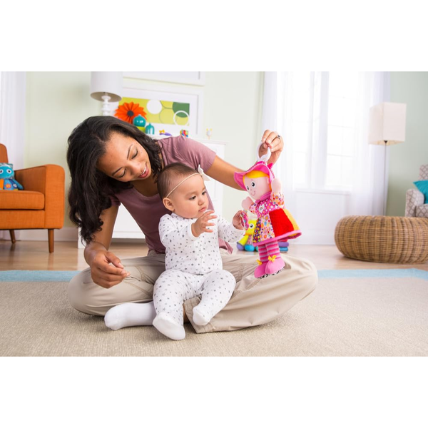 Lamaze Baby Doll Clip on Colorful Soft Fabric Baby Activity Toy