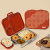Basil 3+1 Compartment Stainless steel Lunchbox with Mini Box - Tanjore Kolam