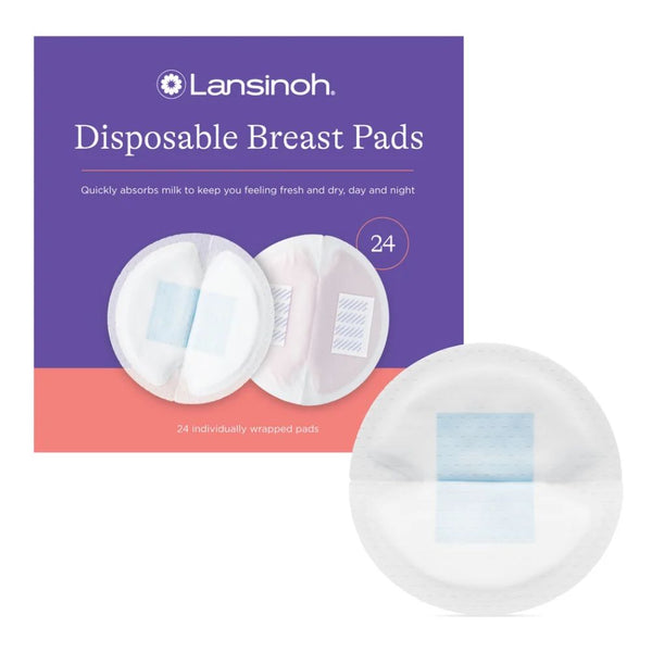 Lansinoh Disposable Breast Pads - Count 24 - Dezine Kids