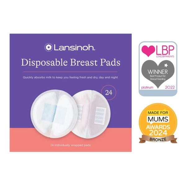Lansinoh Disposable Breast Pads - Count 24 - Dezine Kids