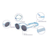 Dooky Original Fiji Round Sunglasses with UV A & UV B Protection - Blue