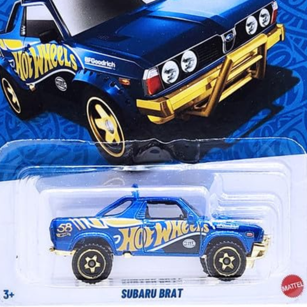 Hot Wheels Subaru BRAT Blue and Gold Series