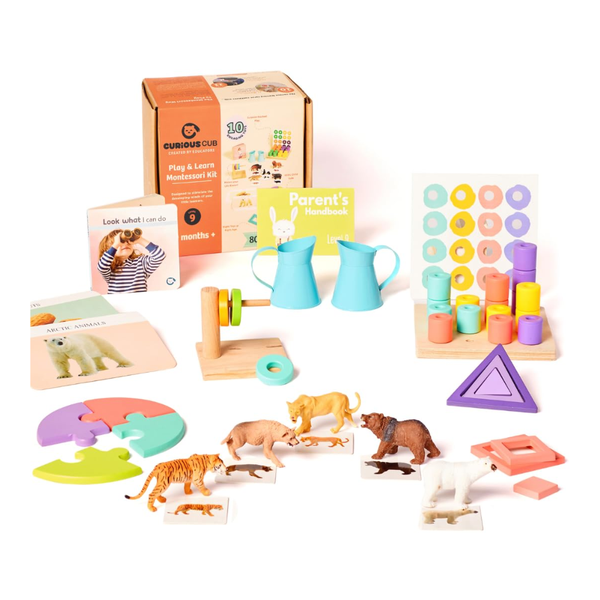Curious Cub Montessori Wooden Play & Learning Activity Kit - Level 9 (19+M) - Dezine Kids