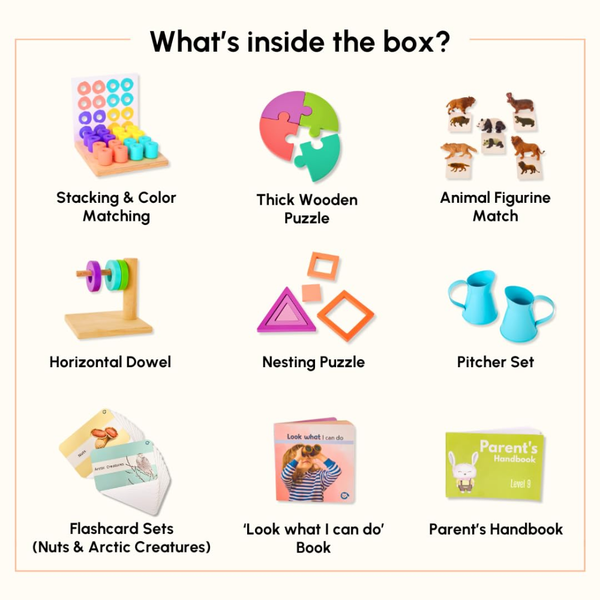 Curious Cub Montessori Wooden Play & Learning Activity Kit - Level 9 (19+M) - Dezine Kids