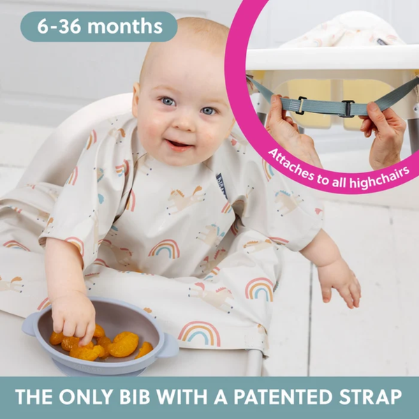Bibado Short Sleeve Coverall Weaning Bib - Fairytale Foodies