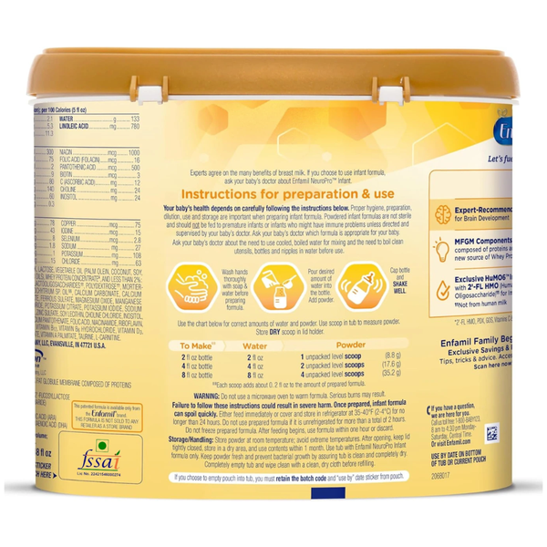Enfamil NeuroPro Care Brain Building Infant Formula Milk Powder - 587g