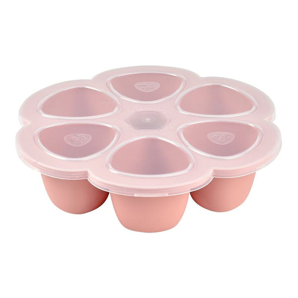 Beaba Silicone Multiportions Trays 6 x 90ml - Old Pink
