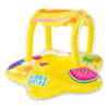 Intex Kiddie Inflatable Pool Float with Sunshade - Yellow - Dezine Kids