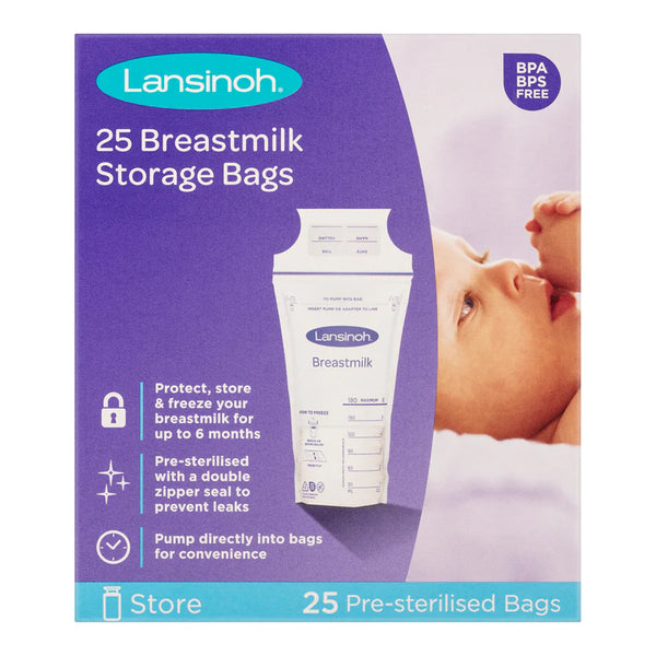Lansinoh Breast Milk Storage Bags - Count 25