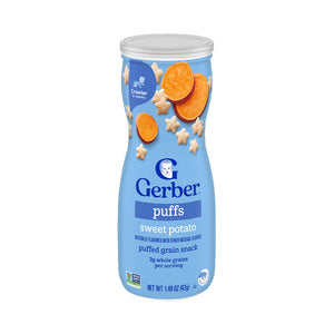 Gerber Puffs for Crawlers, 8+ months - Sweet Potato