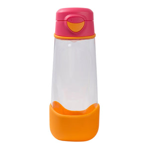 B.Box Tritan Sport Spout Bottle for Kids, 600 ml - Strawberry Shake Pink Orange