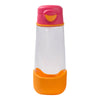 B.Box Tritan Sport Spout Bottle for Kids, 600 ml - Strawberry Shake Pink Orange