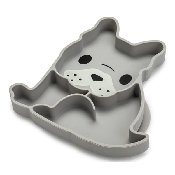 Melii 100% Food Grade Silicone Plate Suction Base With Divided Sections - Bulldog