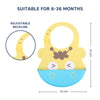 Hopop Easy Clean Crumb Catcher Silicone Bib - Dezine Kids