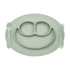 EzPz Mini Feeding Set for Toddlers (Mat, Spoon & Fork) - Sage