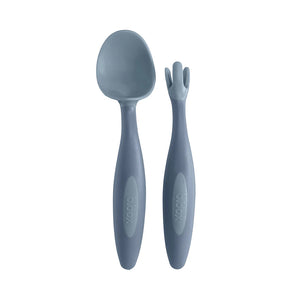 B.Box Toddler Cutlery Set Spoon and Fork - Ocean