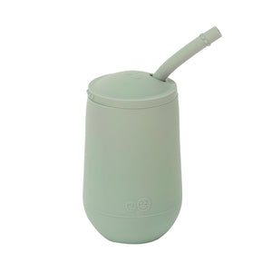 EzPz Happy Cup + Straw Training System for Toddlers - Sage
