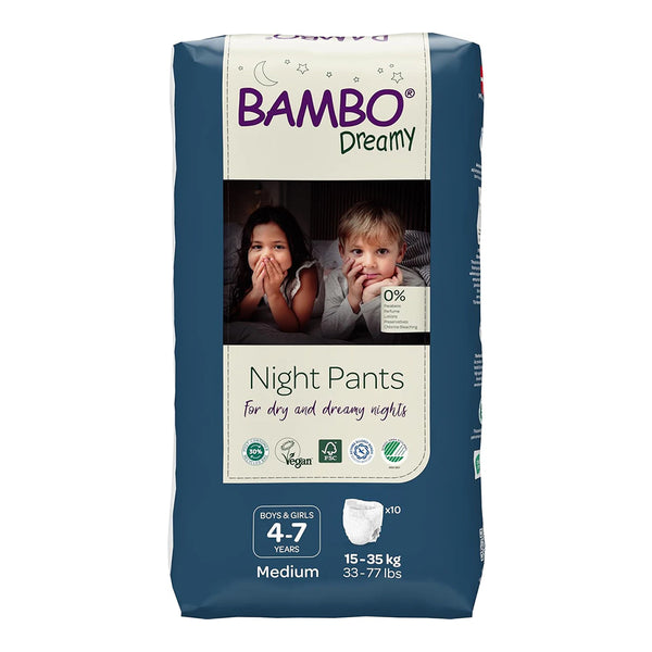 Bambo Nature Dreamy Night Pants (15-35 Kgs) 10pcs - Dezine Kids