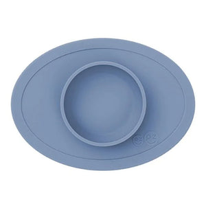 EzPz Tiny Bowl 100% Food Grade Silicone Suction Bowl Non Slip & Microwave Safe - Indigo