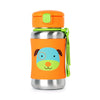 Skip Hop Zoo Stainless Steel Little Kid Straw Bottle - Dog