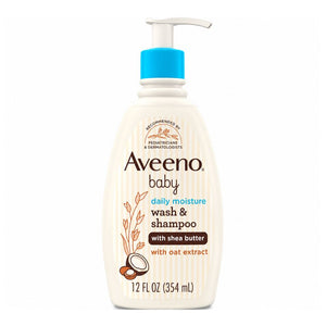 Aveeno Baby Daily Moisture Wash & Shampoo - 354ml