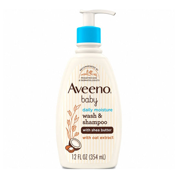 Aveeno Baby Daily Moisture Wash & Shampoo - 354ml