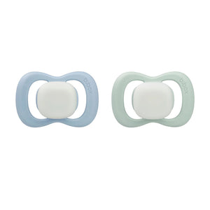B.Box Glow Silicone Pacifiers Pack of 2 (0 to 6M) - Sky & Sage