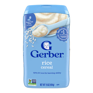 Gerber Cereal for Supported Sitters, 4+ months - Rice