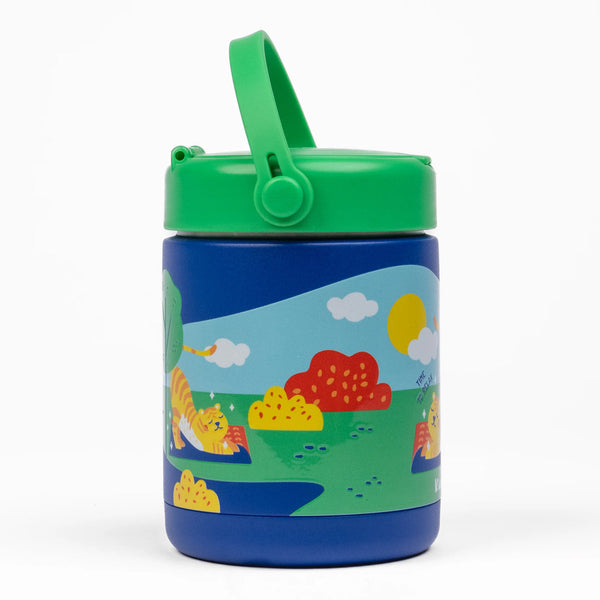 Kicups Joyful Jar Stainless Steel Insulated Food Jar 488ml - Jungle Gym