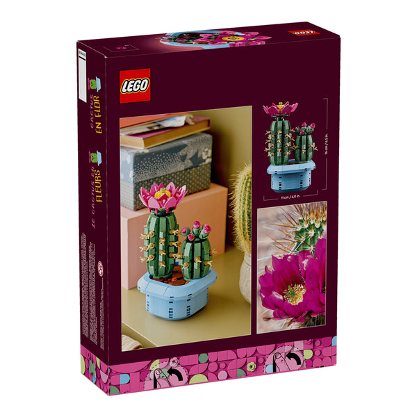Lego Botanicals Flowering Cactus Plants Decor Building Set for Kids
