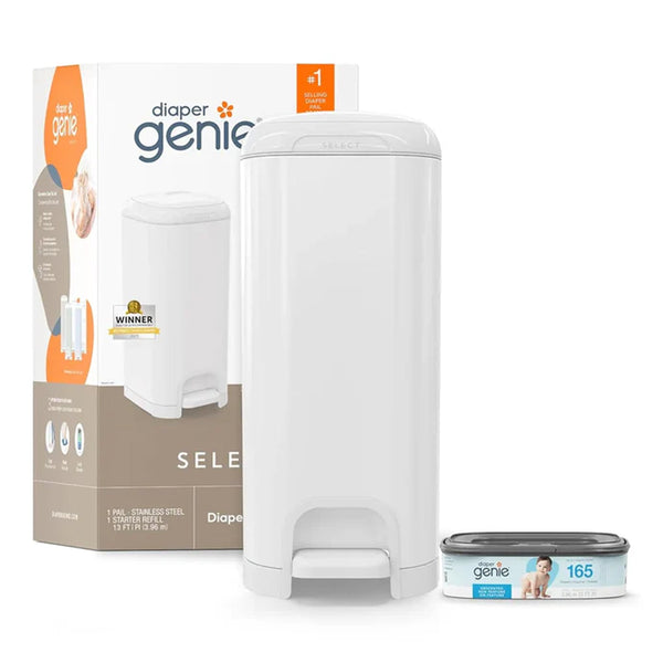 Diaper Genie Select Pail - White