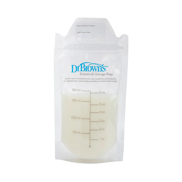 Dr.Browns Breastmilk Storage Bag, 180ml, Pack of 25