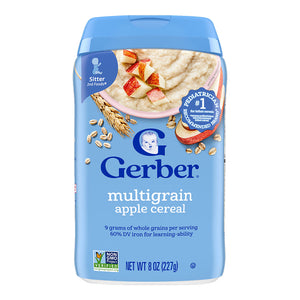 Gerber Cereal for Sitters, 6+ months - Multigrain Apple