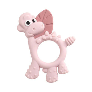 Bibado Dotty The Dinosaur Silicone Teether - Blush