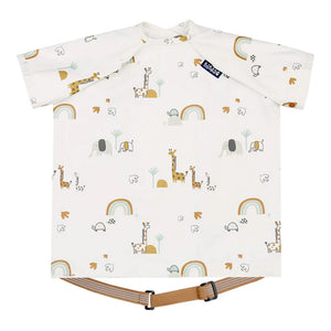 Bibado Short Sleeve Coverall Weaning Bib - Serengeti Spaghetti