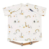 Bibado Short Sleeve Coverall Weaning Bib - Serengeti Spaghetti