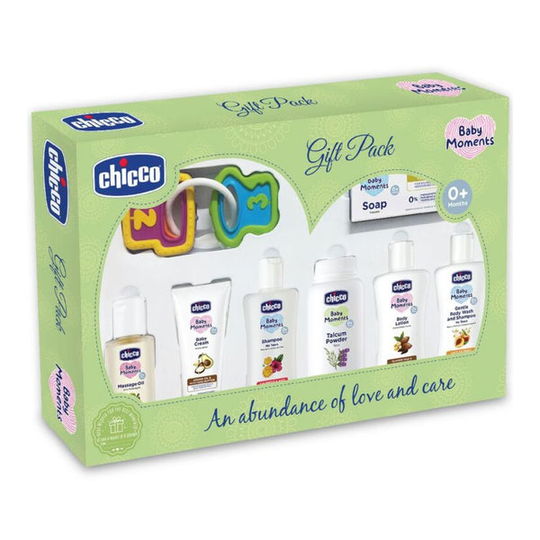 Baby Delight Green New Born Gift Set-Pack Of 8-Gift For Baby Shower & Baby Birthday - Green - Dezine Kids