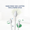 Hopop Safety Tips Cotton Buds for Delicate Care, 60 Pcs - Dezine Kids