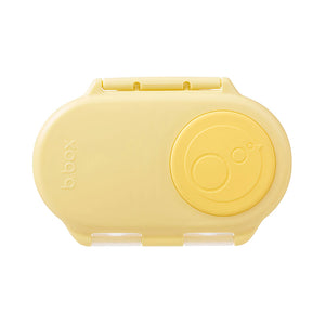 B.Box Leak Proof 2 sections Snackbox for Toddlers, Easy to Carry & BPA Free - Yellow