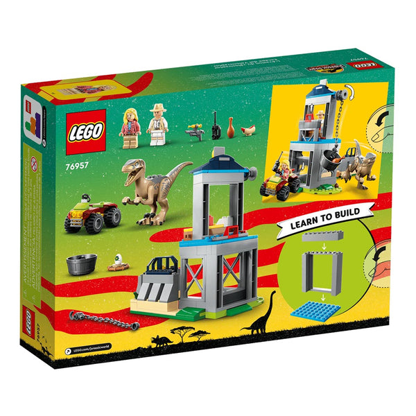Lego Jurassic Park Velociraptor Escape Building Toy Set