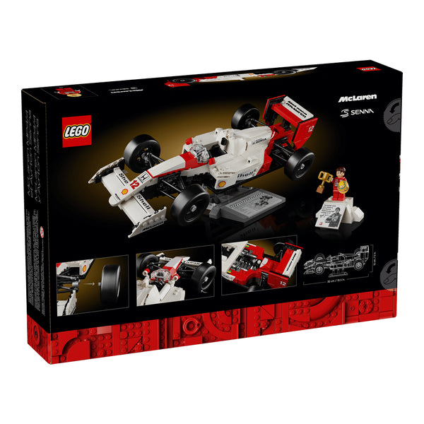 Lego Icons McLaren MP4/4 & Ayrton Senna Model Car for Adults