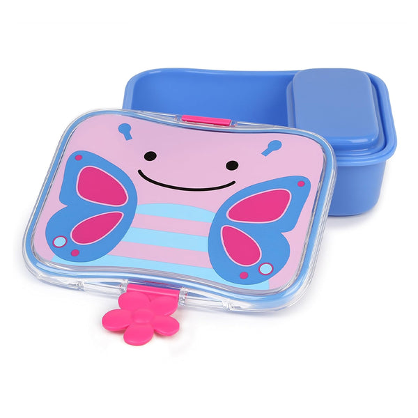 Skip Hop Zoo Lunch Kit 4 Piece Set with Leakproof Lid - Butterfly