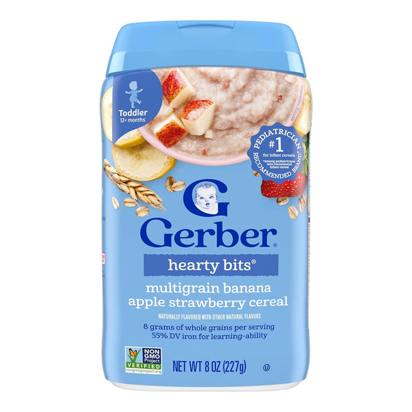 Gerber Cereal for Toddlers, 12+ months - Multigrain Banana Apple Strawberry