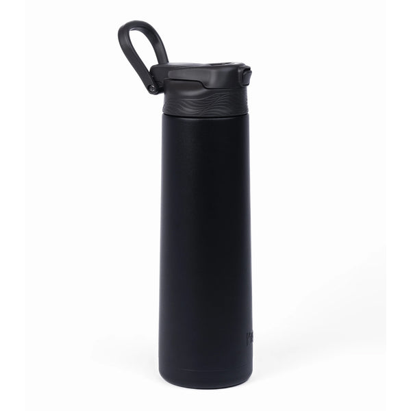 Kicups FlexiFlow Stainless Steel Water Bottle 750ml - Black